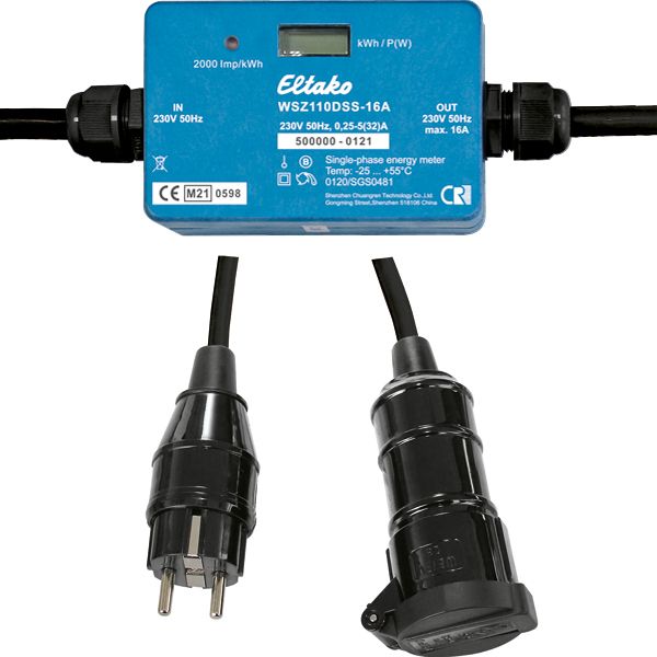 Mobile single-phase energy meter with MID image 1