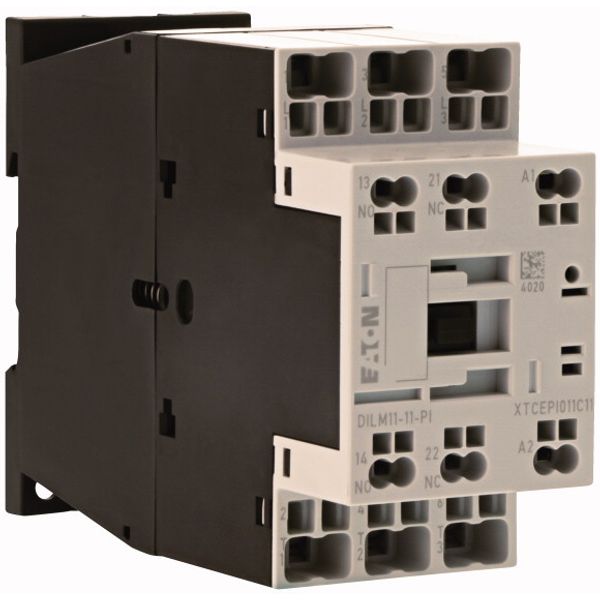 Contactor, 3 pole, 380 V 400 V 5 kW, 1 N/O, 1 NC, RDC 24: 24 - 27 V DC, DC operation, Push in terminals image 3