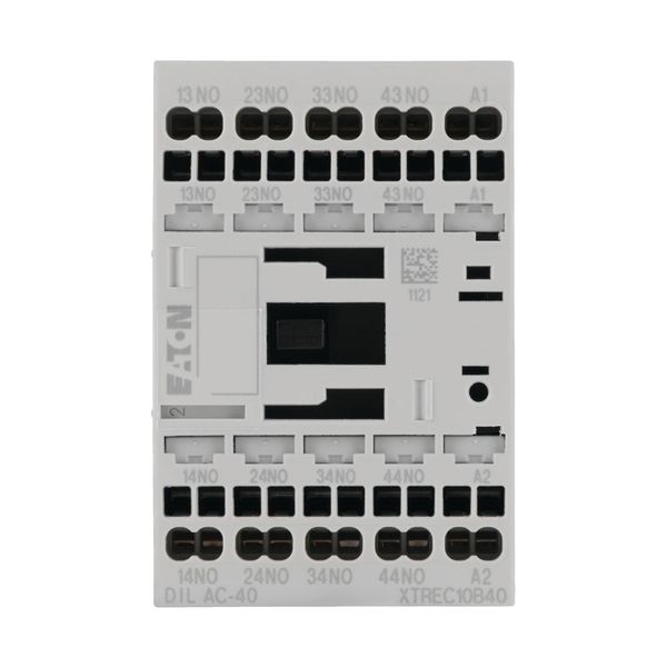 Contactor relay, 230 V 50 Hz, 240 V 60 Hz, 4 N/O, Spring-loaded terminals, AC operation image 6