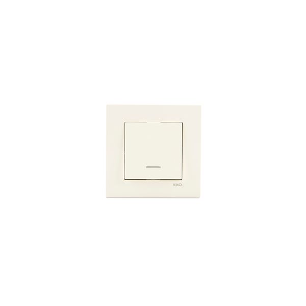 Karre Beige (Quick Connection) Illuminated Light Switch image 1