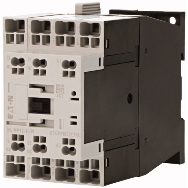 Contactor, 4 pole, AC operation, AC-1: 32 A, 1 N/O, 1 NC, 24 V 50/60 Hz, Push in terminals image 2