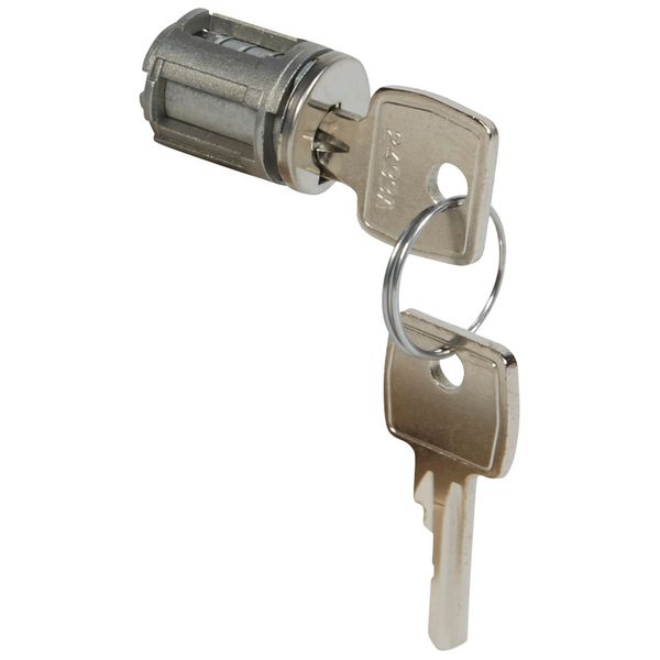 Key barrel type 2433A - for XL³ metal or transparent door - supplied with 2 keys image 2