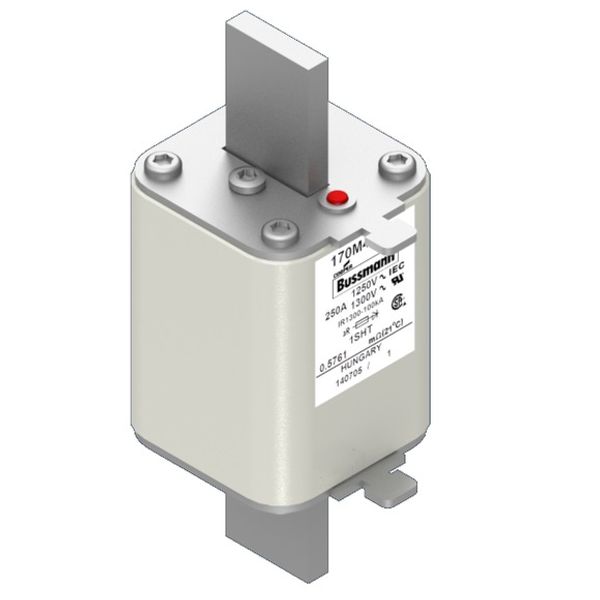 Fuse-link, high speed, 250 A, AC 1250 V, size 1, 53 x 63 x 135 mm, aR, IEC, single indicator image 4