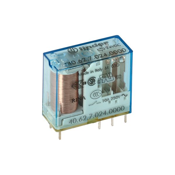 PCB/Plug-in Rel. 5mm.pinning 2CO 10A/24VDC/SEN/Agni (40.62.7.024.0000) image 5