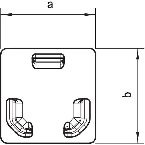 WDK HE15015GR End piece  15x15mm image 2