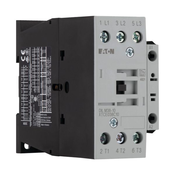 Contactor, 3 pole, 380 V 400 V 18.5 kW, 1 N/O, RDC 24: 24 - 27 V DC, DC operation, Screw terminals image 11