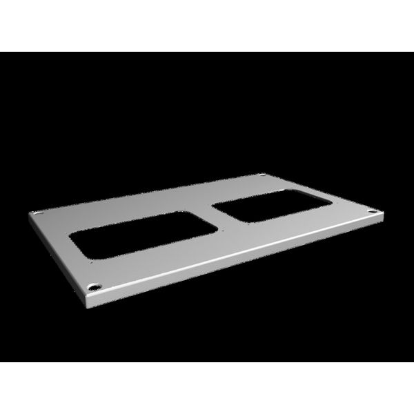VX Roof plate, WD: 600x400 mm, for cable entry glands image 2