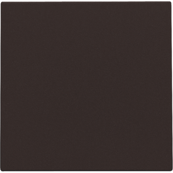 Splashproof blind plate, dark brown coated image 2