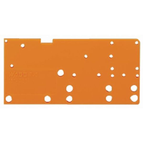 End plate snap-fit type 1.5 mm thick orange image 1