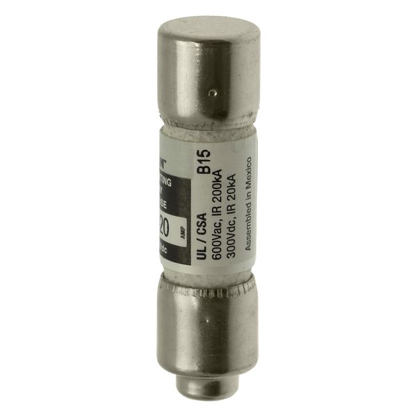 Fuse-link, LV, 20 A, AC 600 V, 10 x 38 mm, 13⁄32 x 1-1⁄2 inch, CC, UL, time-delay, rejection-type image 16