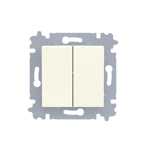 3559H-A87445 17W Flush Mounted Inserts Rocker lever 2 rocker 250 V (Off switch 2x1-pole) image 1