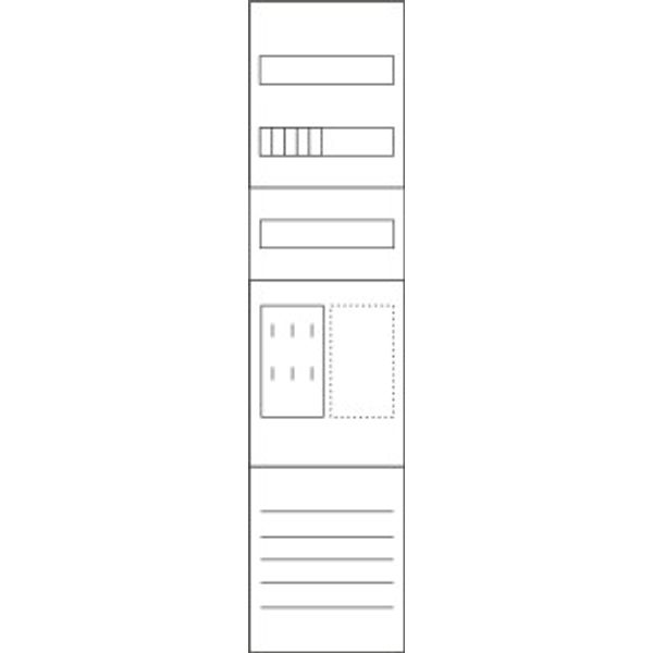 Meter mounting unit, 1-fold, equipped, version  M17B0013 image 2