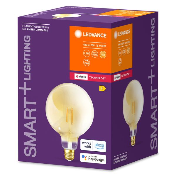 SMART+ Filament Globe Dimmable 6W 824 230V FIL GD E27 image 9