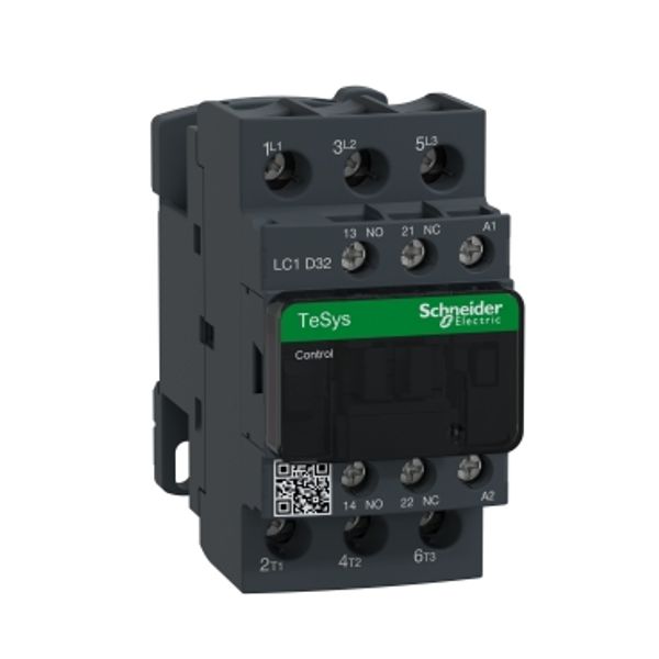 TeSys Deca contactor , 3P(3 NO) , AC-3/AC-3e , = 440V, 32A , 380V AC 50/60 Hz coil image 5