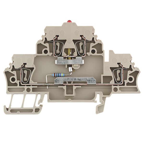 Multi-tier modular terminal, Tension-clamp connection, 2.5 mm², 24 V,  image 1