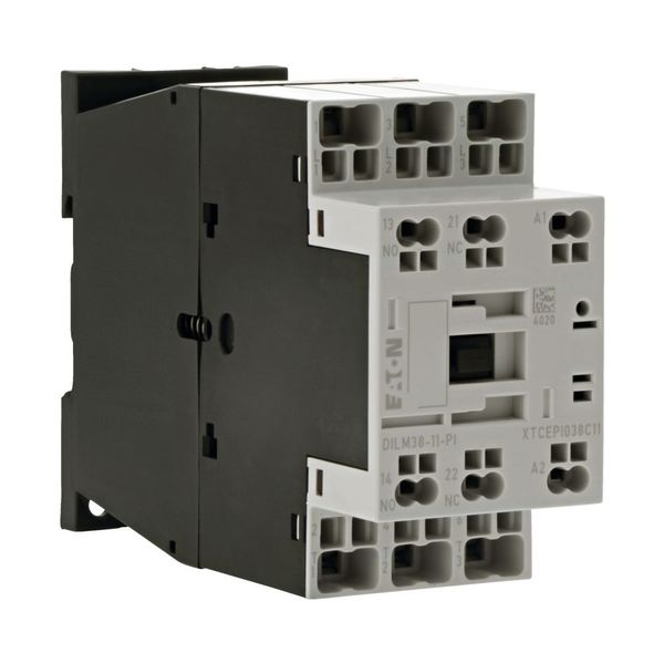 Contactor, 3 pole, 380 V 400 V 18.5 kW, 1 N/O, 1 NC, 230 V 50/60 Hz, AC operation, Push in terminals image 8