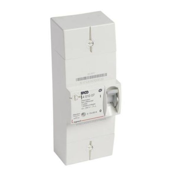 Enedis two-pole non-differential connection circuit breaker - 45A image 1