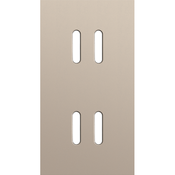 Twofold faceplate, vertical 71 mm centre distance, for double switch f image 2