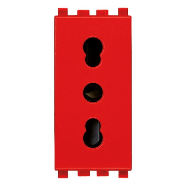 2P+E 16A P17/11 outlet red image 1