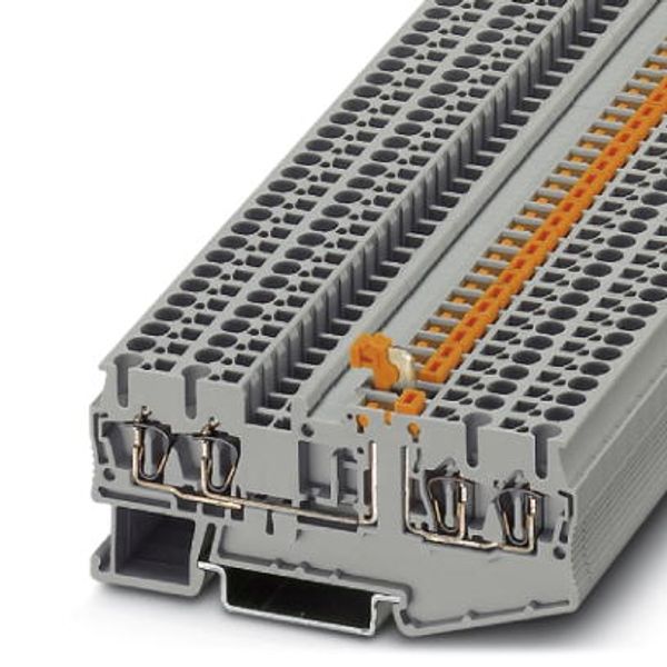 Knife disconnect terminal block ST 2,5-QUATTRO-MT image 1