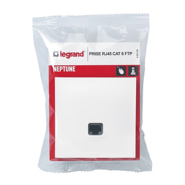 RJ45 socket Neptune category 6 FTP white image 6