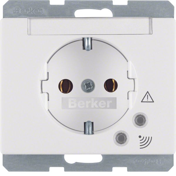 SCHUKO socket outlet with overvoltage protection, Arsys, polar white g image 1