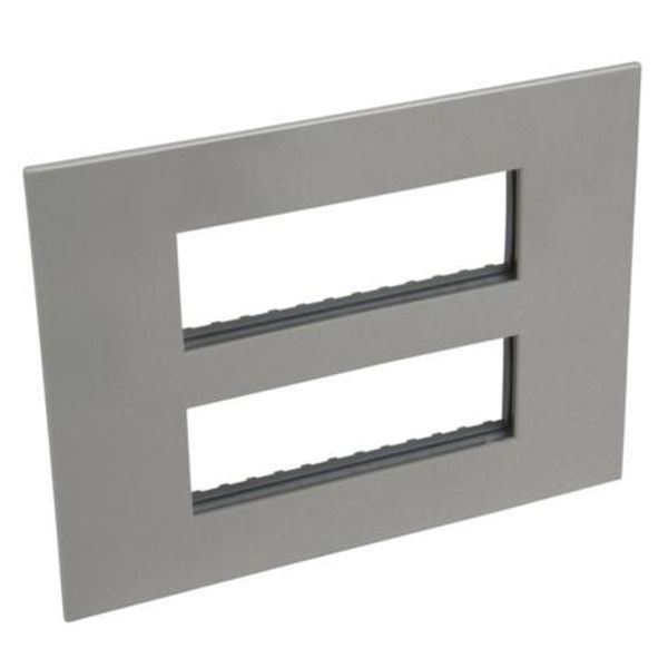 Arteor™ - British standard plate square version 2x6 modules - Magnesium image 1