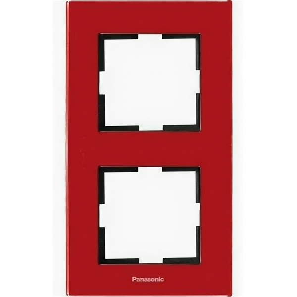 Karre Plus Accessory Glass - Maroon Two Gang Frame image 1