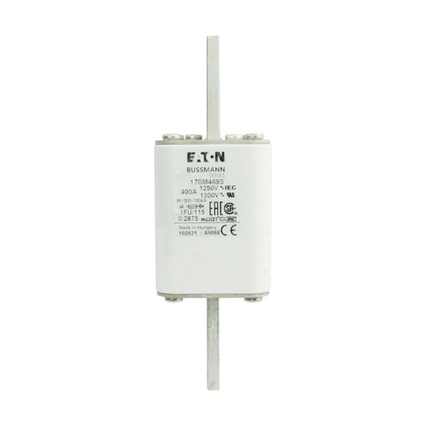 Fuse-link, high speed, 400 A, AC 1250 V, size 1, 53 x 69 x 160 mm, aR, IEC, UL image 11