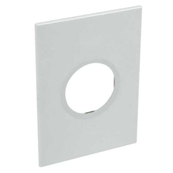 American and South African standard plate Arteor round version 2 modules for 2'' x 4'' box - soft alu image 1