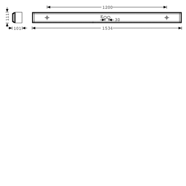 Surface-mounted luminaire Montigo Diffuser White rectangular ETDD 25W 3400lm Lambertian (L) IP40 IK02 3 SDCM image 2