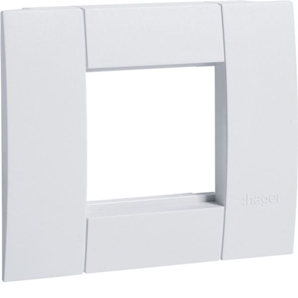 Outlet box 1 gang 45x45 traffic white image 1
