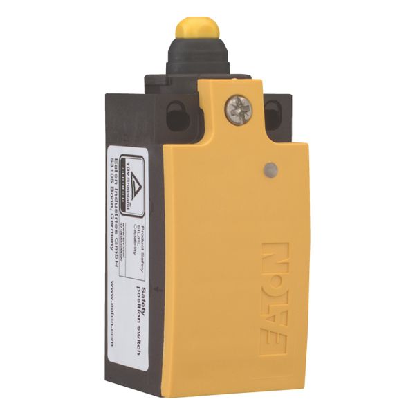 Safety position switch, LSE, Position switch with electronically adjustable operating point, Basic device, expandable, 1 N/O, 1 NC, Yellow, Insulated image 9