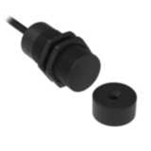 Non-contact door switch, reed, barrel plastic M30, 2NC+1NO, 10m cable AA040363A image 3