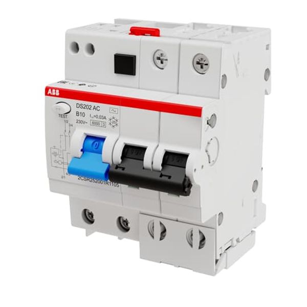 DS202 AC-C16/0.03 Residual Current Circuit Breaker with Overcurrent Protection image 4
