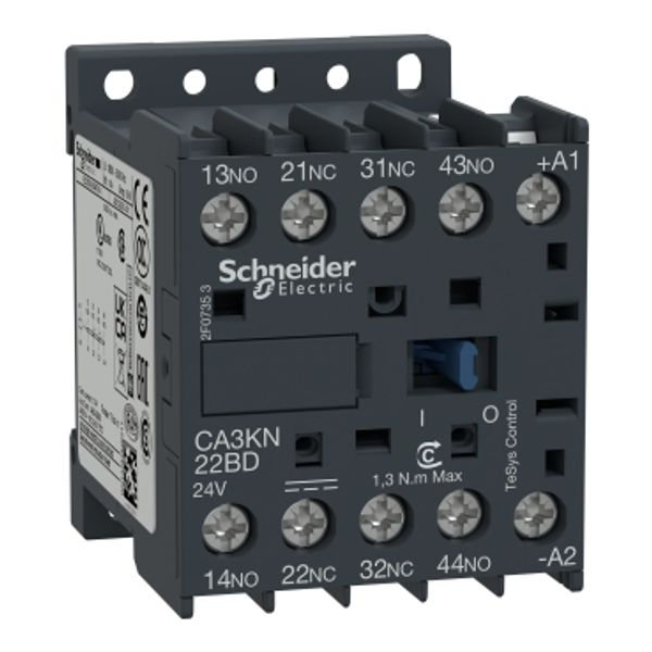 TeSys K control relay, 2NO/2NC, 690V, 220V DC standard coil image 2