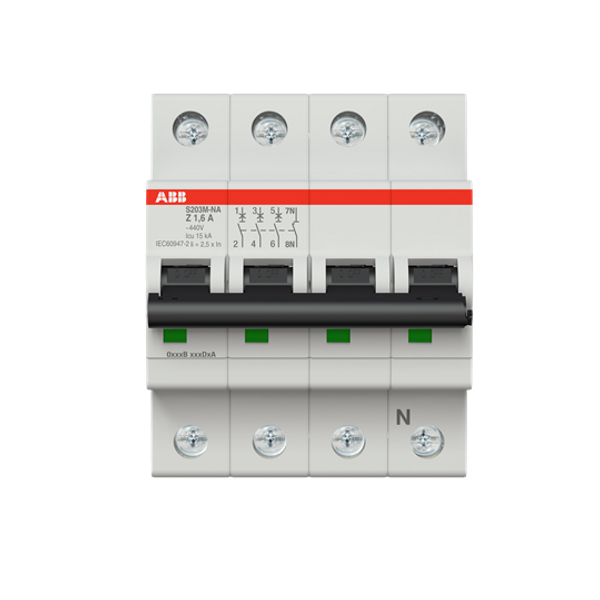 S203M-K2NA Miniature Circuit Breaker - 3+NP - K - 2 A image 2