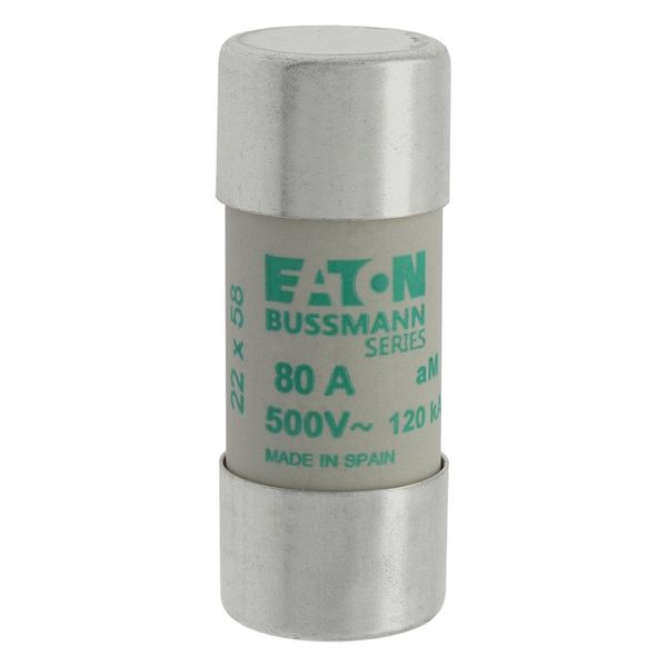 Fuse-link, LV, 80 A, AC 500 V, 22 x 58 mm, aM, IEC image 10