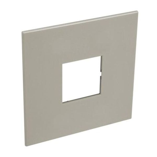 American and South African standard plate Arteor square version 2 modules for 4''x4'' box - champagne image 1