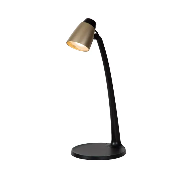 Lucide LUDO - Desk lamp - LED - 1x4,5W 3000K - Matt Gold / Brass image 1