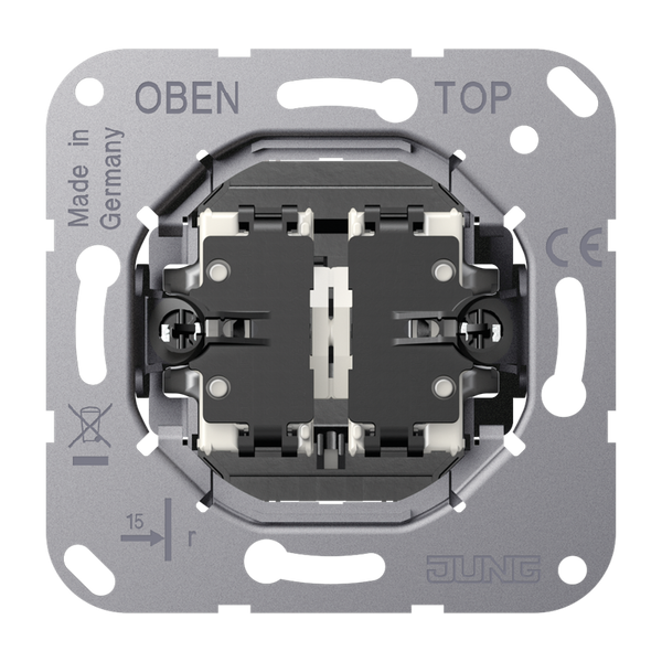 2-gang switch insert 1-pole, 1-way K505EU5 image 1