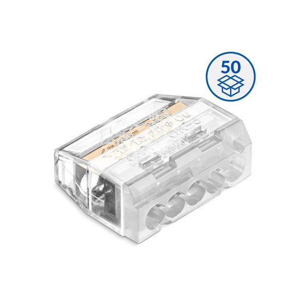 Push-in wire connector SCP5 transparent / grey (box 50 pcs) image 2