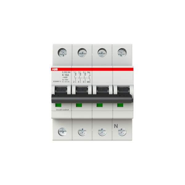 S203-Z16NA Miniature Circuit Breaker - 3+NP - Z - 16 A image 4