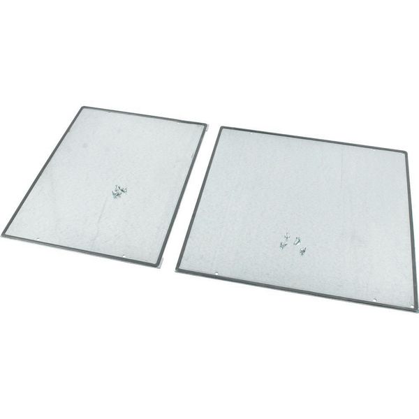 Bottom plate, galvanized, for WxD=800x600mm, divided 4/4 image 3