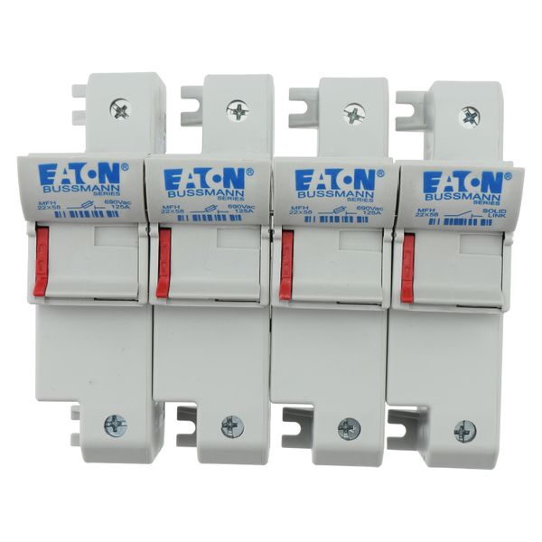 Fuse-holder, low voltage, 125 A, AC 690 V, 22 x 58 mm, 3P + neutral, IEC, UL image 14