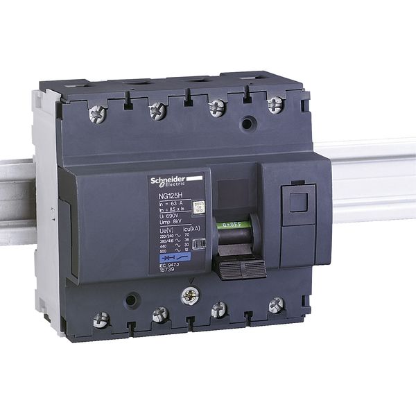 Miniature circuit-breaker, Acti9 NG125H, 4P, 10 A, C curve, 36 kA (IEC 60947-2) image 3