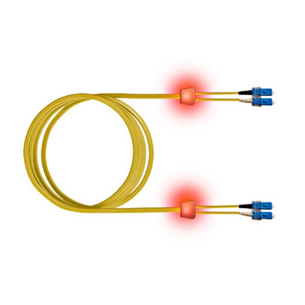 FO LED Patch Cord, Duplex, SCD/SCD, E09/125 OS2, 7.5m image 1