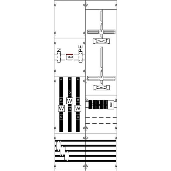 KA4246 Measurement and metering transformer board, Field width: 2, Rows: 0, 1350 mm x 500 mm x 160 mm, IP2XC image 16