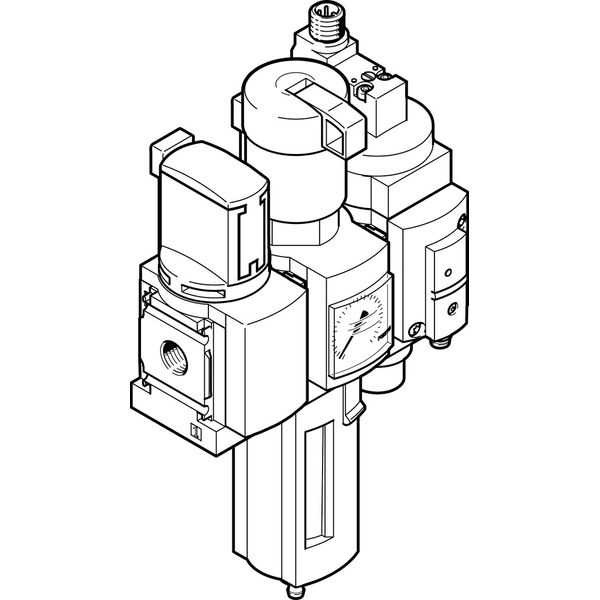 MSB4-1/4:C3:J120:D14-WP Air preparation combination unit image 1