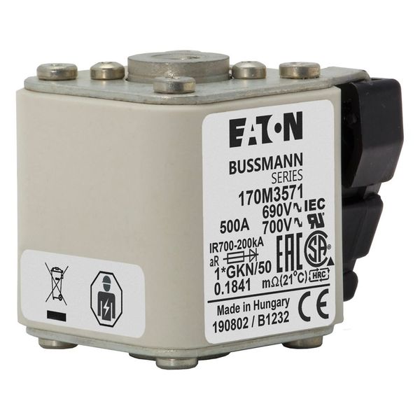 FUSE 500A 690V 1*GKN/50 AR UC image 13